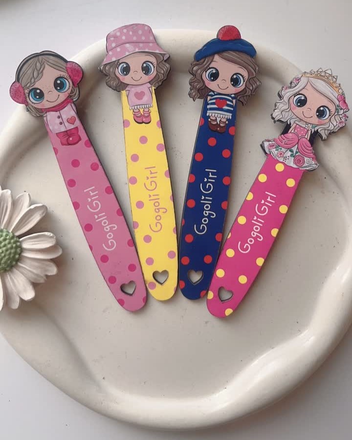 بوکمارک طرح دختر