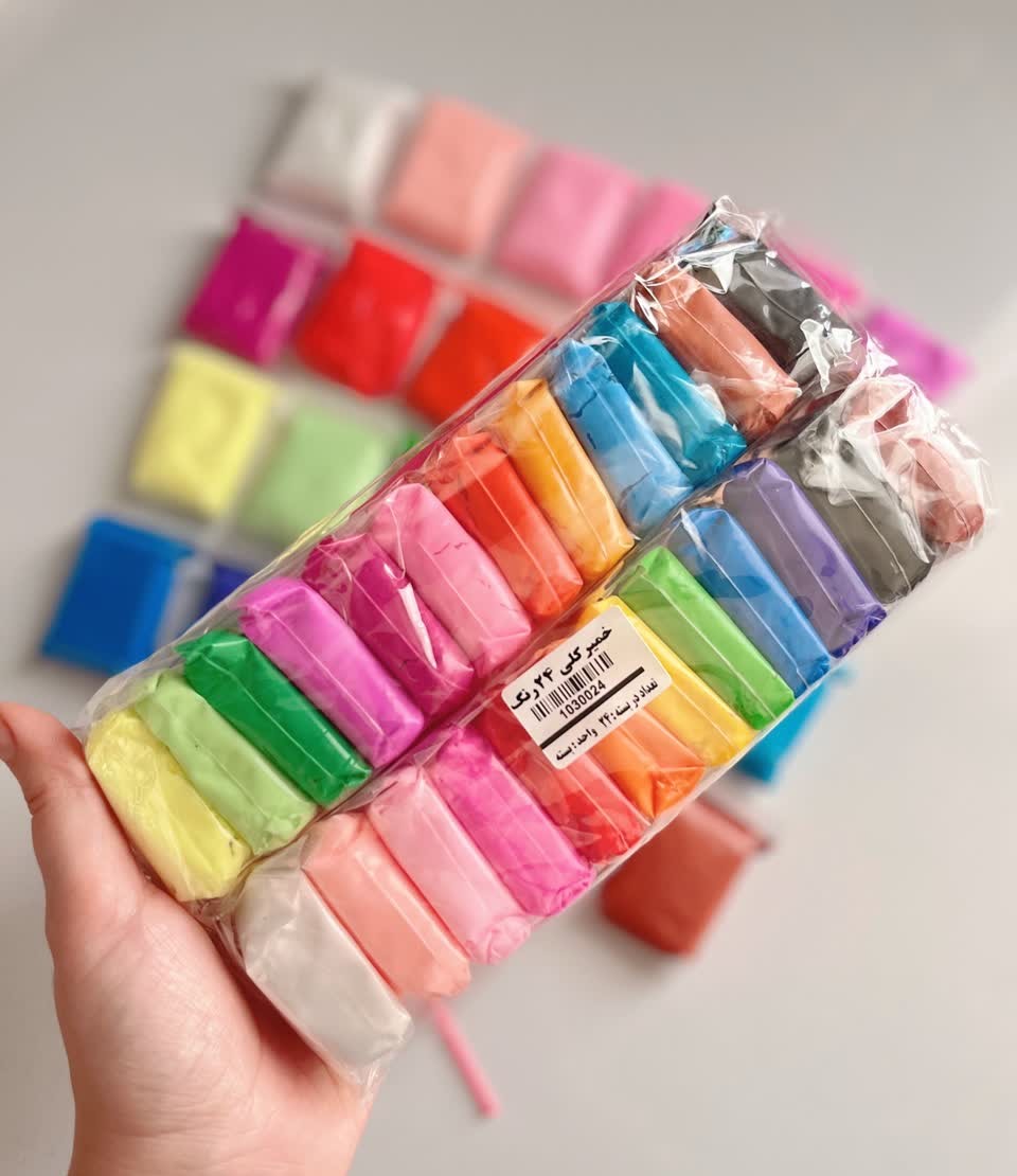 خمیر کلی ۲۴ رنگ