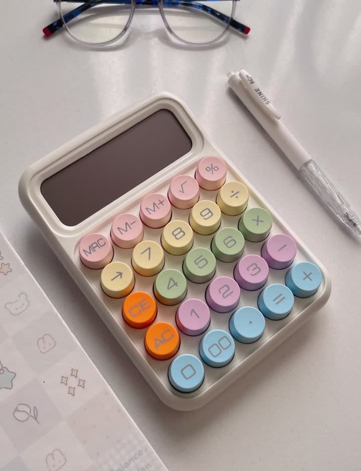 ماشین حساب پینترستی دکمه درشت