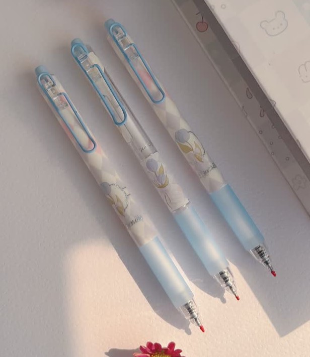 رواننویس گیره فلزی طرح گل